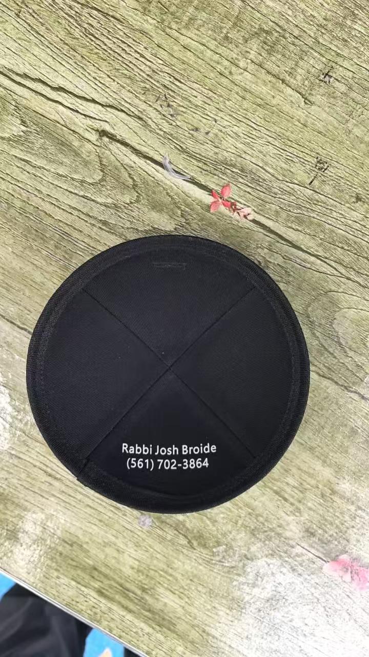 High end Custom black linen kippah ,jewish kippot factory,wedding yarmulkes 100pcs/lot