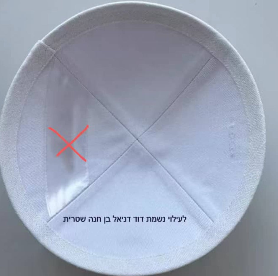 Custom Kippah Navy jacquard kippahs with embroidery Wedding kippahs ,bar mitzvah kippot