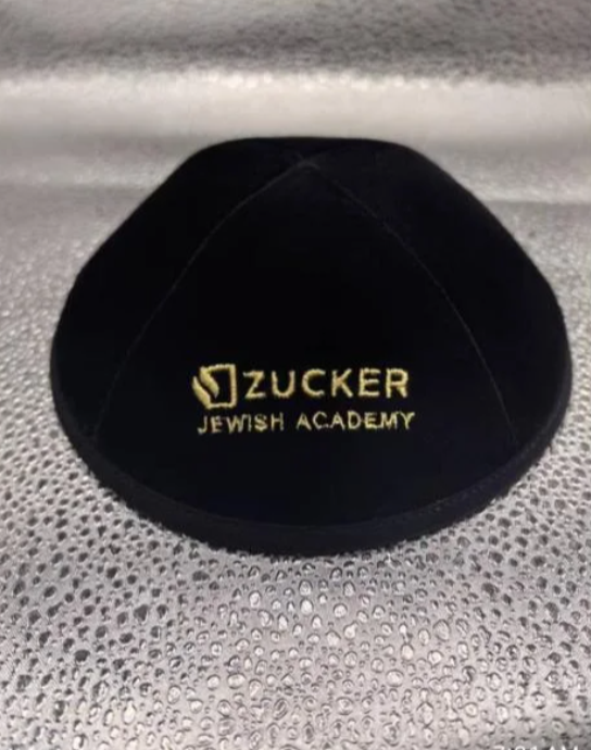 Custom Germany velvet Kippah ,black kippah --200pcs