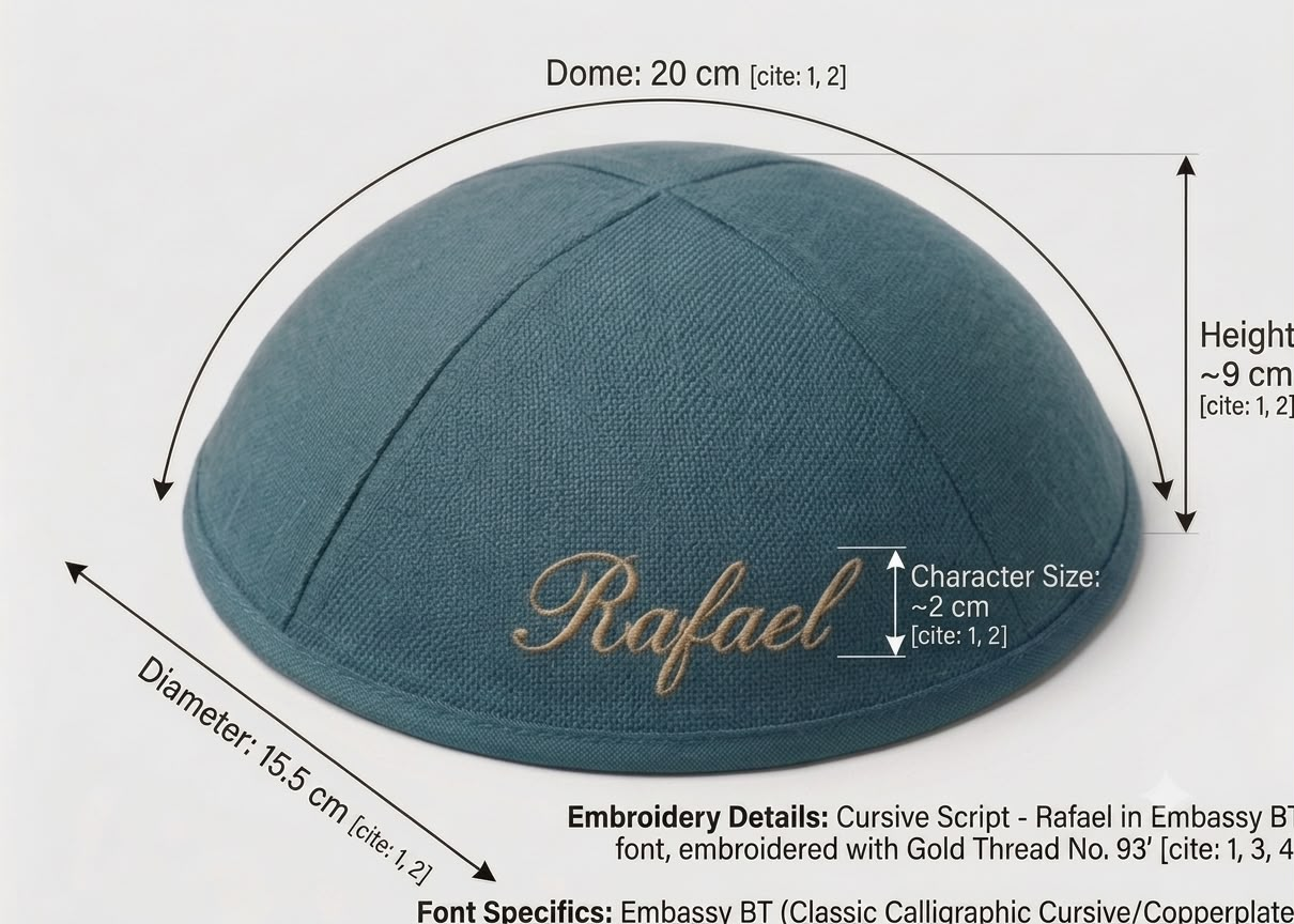 custom #73 linen fabric ,20cm jewish kippah +full pattern print inside ,100pcs /lot