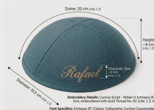 custom #73 linen fabric ,20cm jewish kippah +full pattern print inside ,100pcs /lot