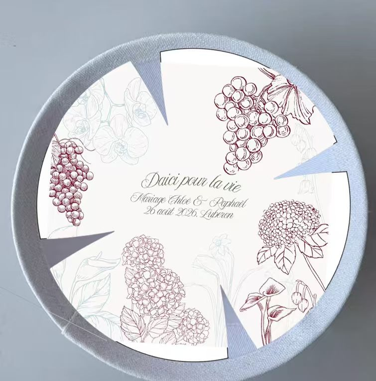 Custom white linen kippah + full pattern print inside ,200pcs /lot