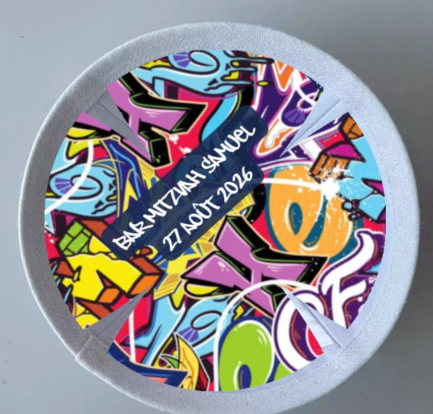 Custom denim kippah +pattern print inside ,100pcs/lot ,shipping by express