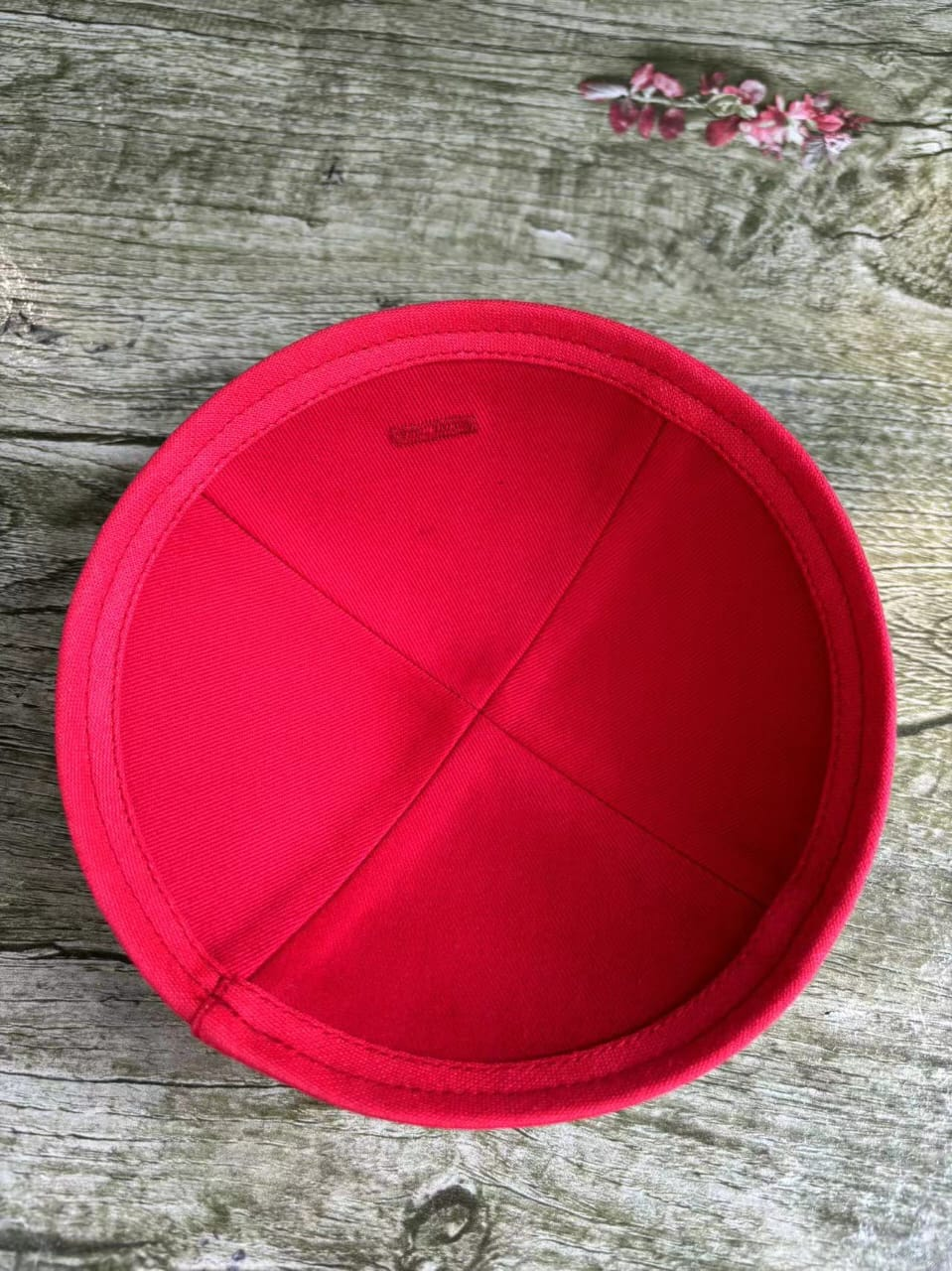 Custom Navy kippah + red brim ,jewish kippot for wedding ,event,100pcs/lot