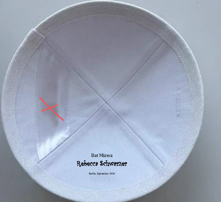 Custom light pink kippah 100pcs /lot