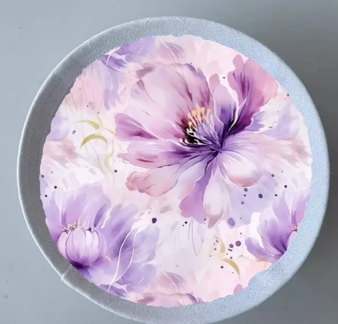 Custom light purple linen kippah +pattern print inside ,purple lila kippot 100pcs /lot