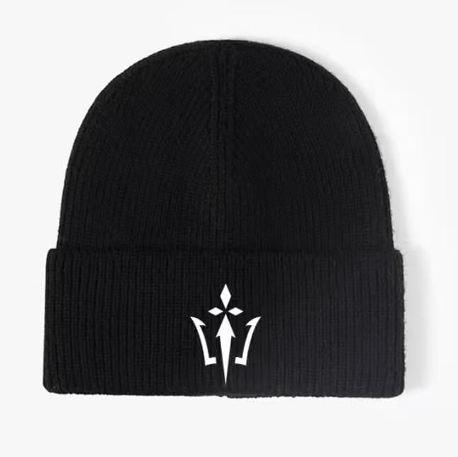 Custom knit hat +3D embroidery ,50pcs