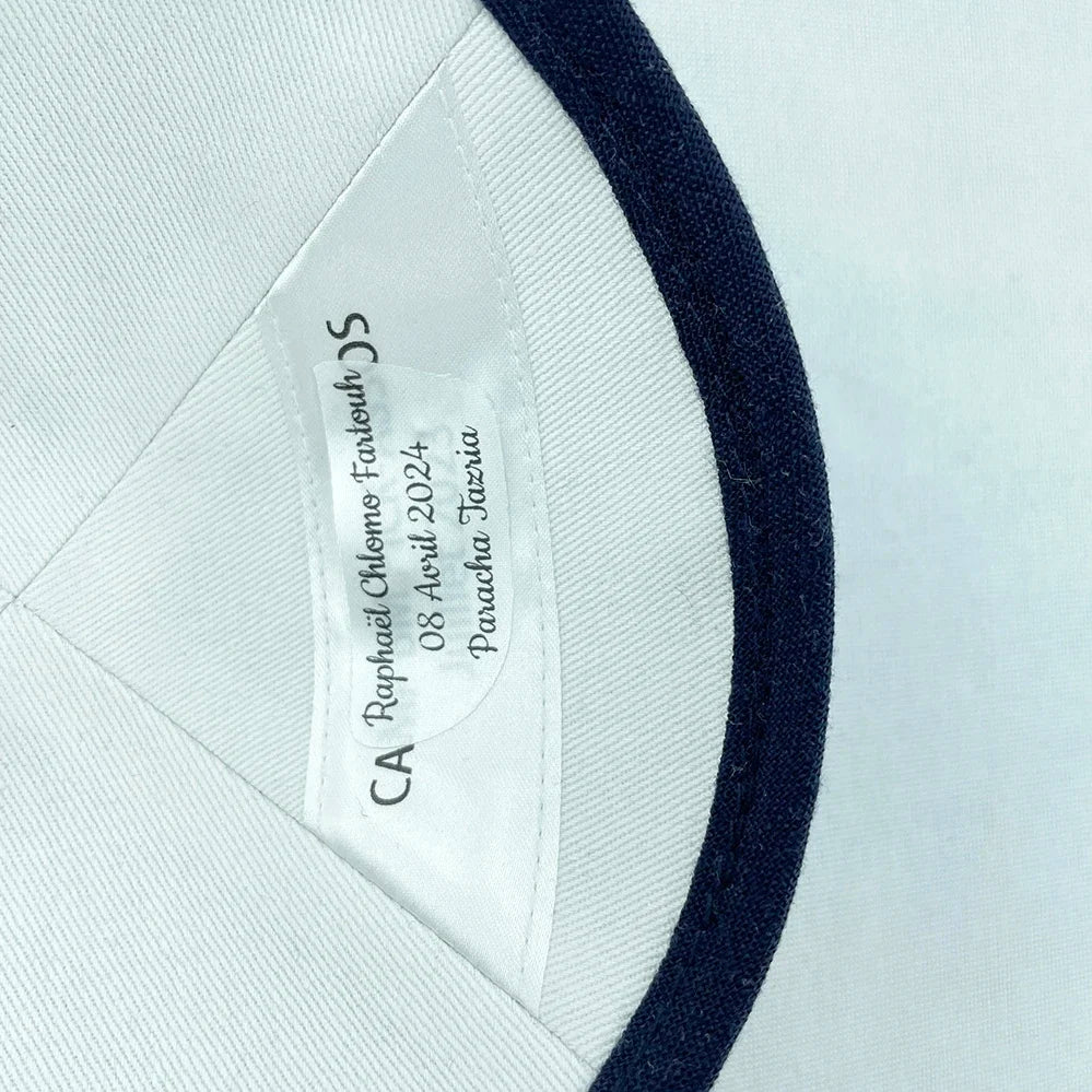 Custom Navy linen Kippot Kippa Yarmulke Kippah Kipa Kippah