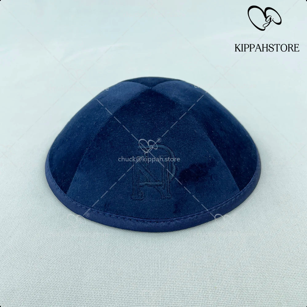 Custom Velvet kippah Hat for adult & kids, breathable, comfy, coft, yamaka kippa for celebrating