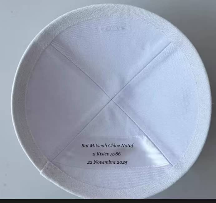 Custom kippah for wedding ,120pcs