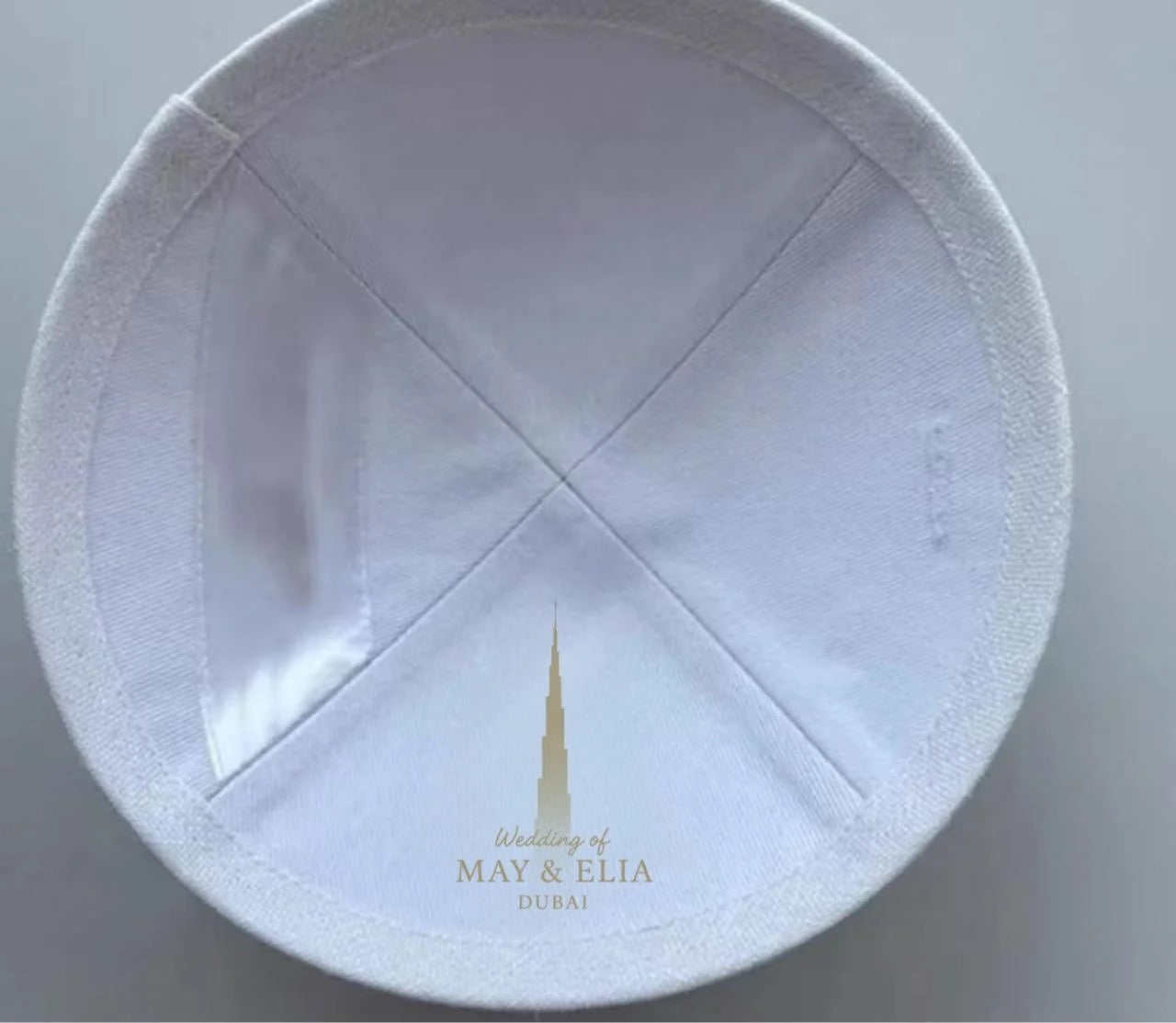 Custom knit Beige kippah ,50pcs /lot ,wedding kippot