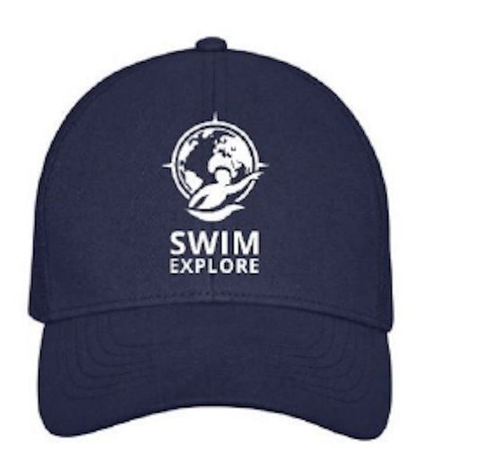 Custom navy baseball caps + white T shirts